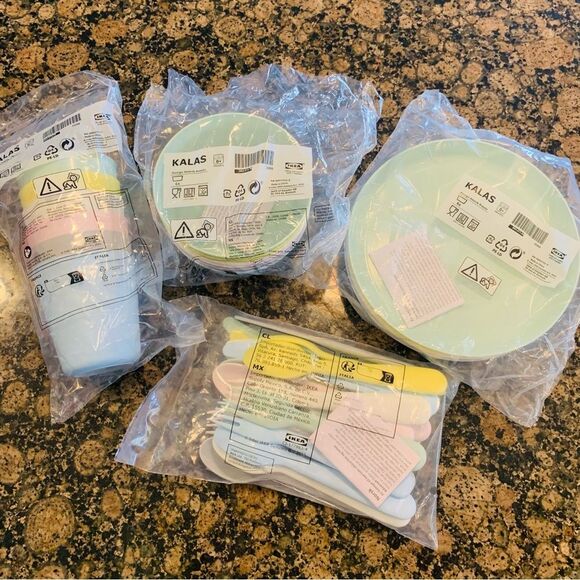 IKEA KALAS Toddler/Little Kid Plates, Bowls, Cups & Silverware Bundle 6-Pack Set - Picture 8 of 11